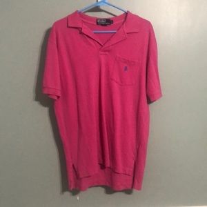 Pink polo raulph Lauren shirt sleeve dress shirt